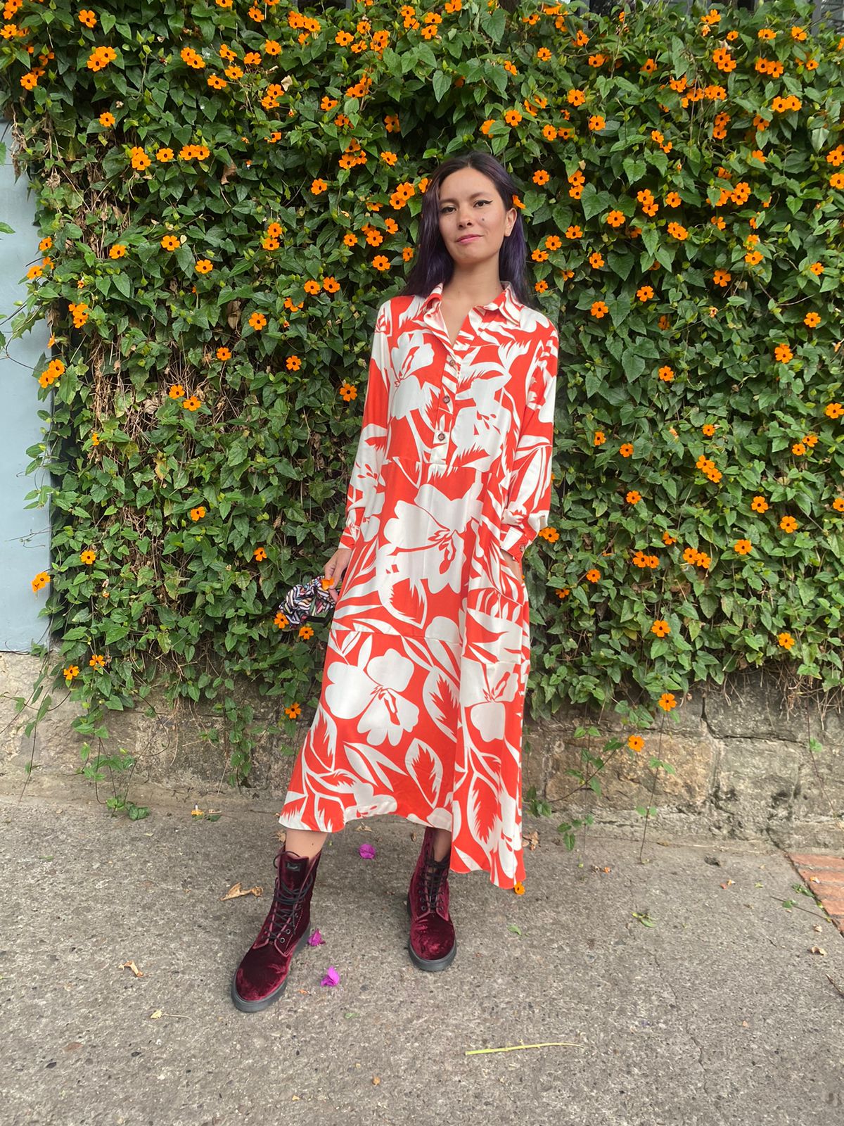 Vestido camisero bolsillo Camila