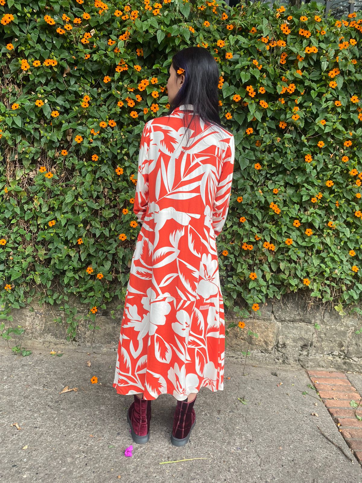 Vestido camisero bolsillo Camila