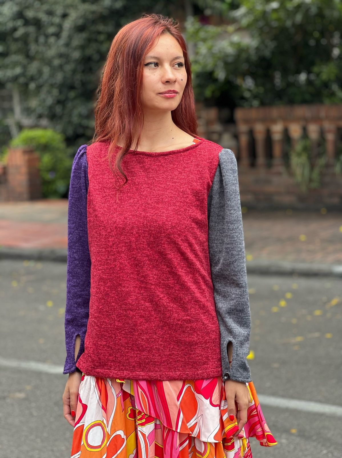 Top tricolor Corina