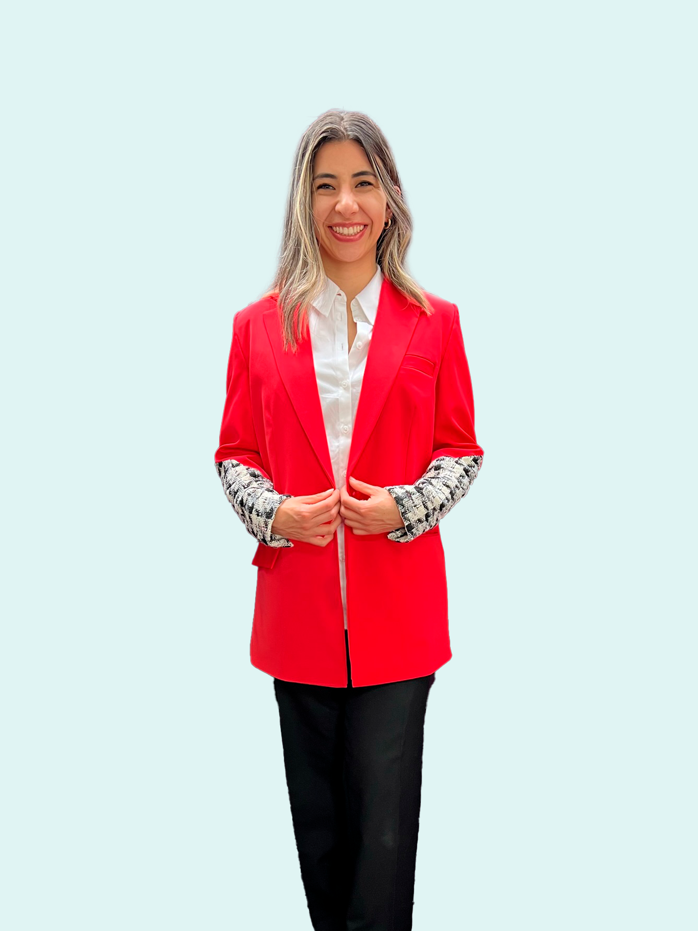Chaqueta manga telar Amanda