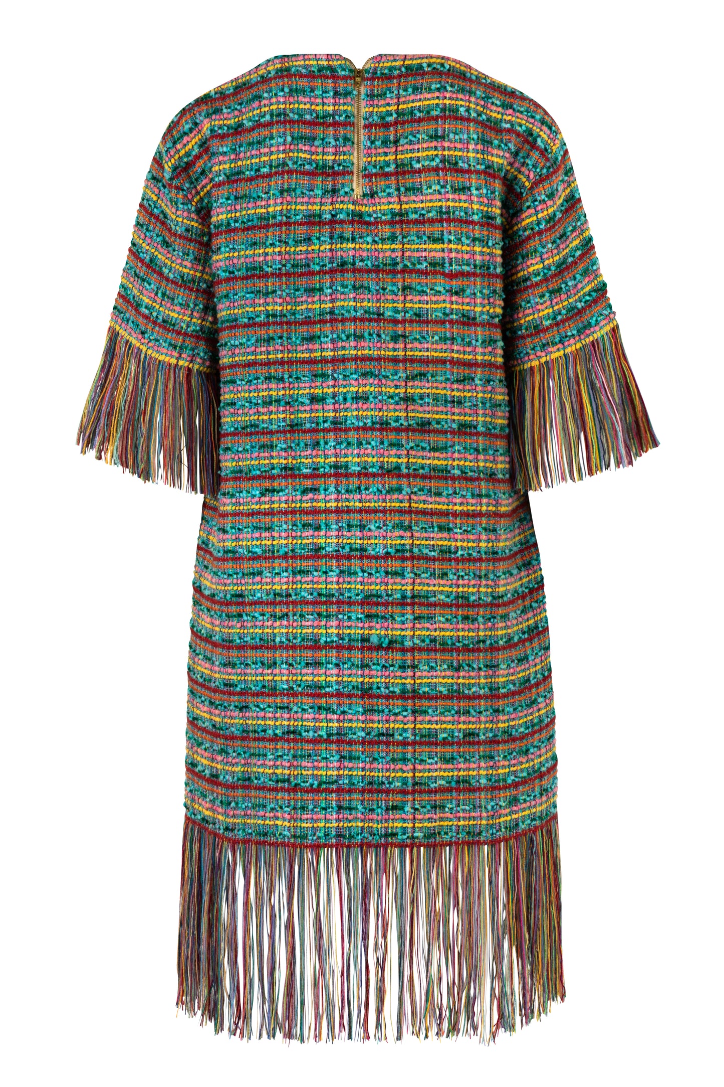 Vestido telar flecos Tota