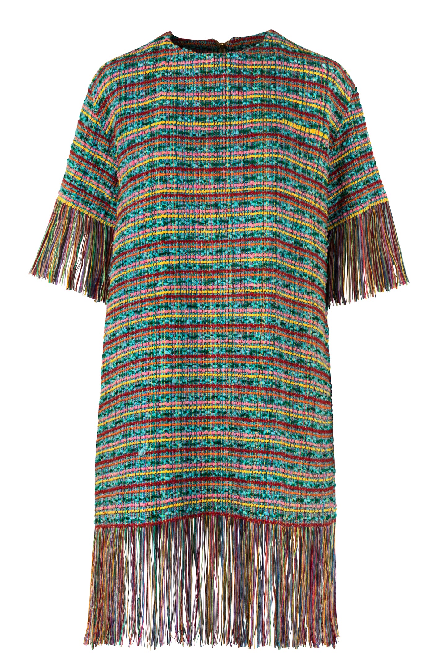 Vestido telar flecos Tota