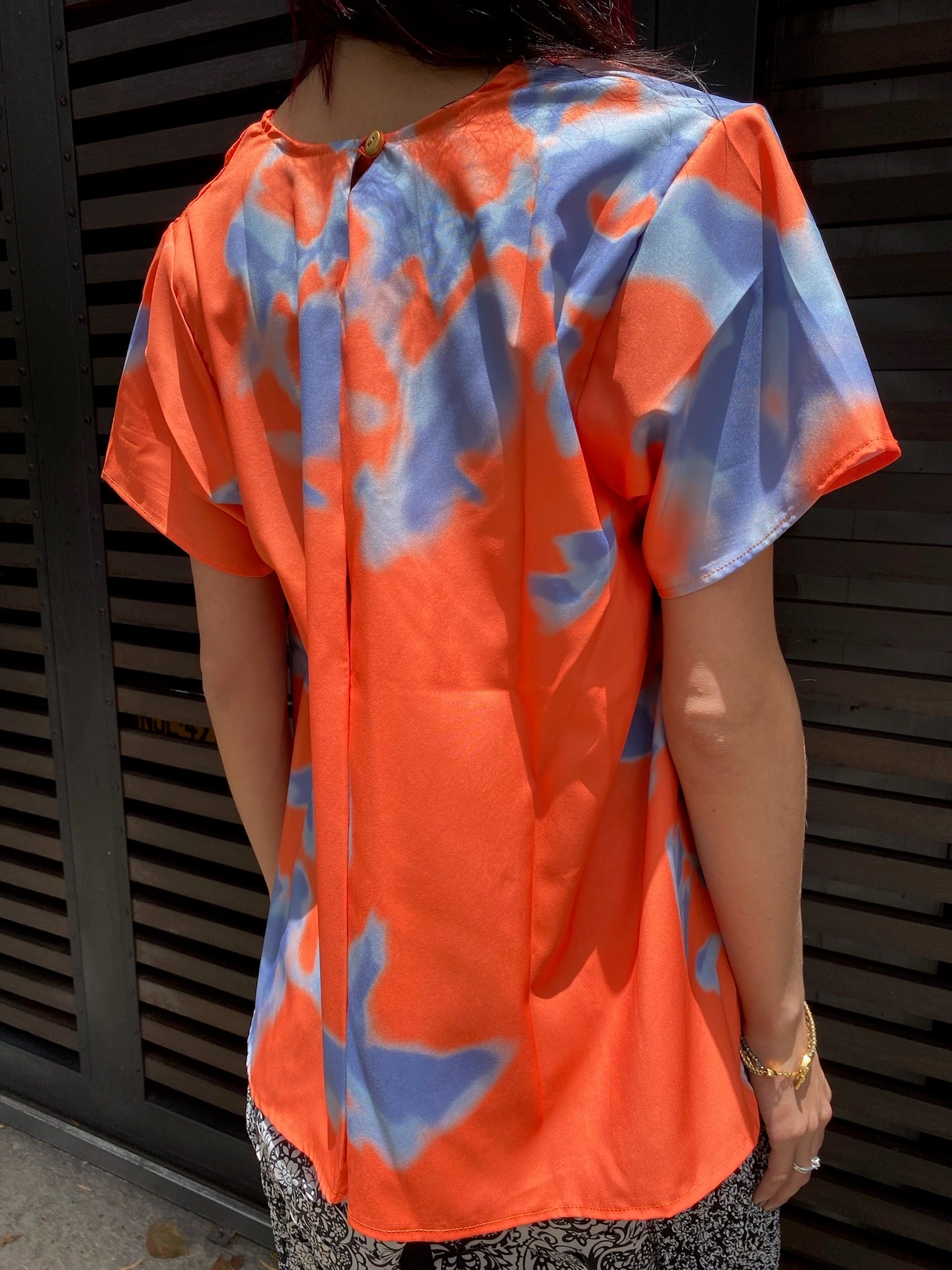 Blusa manga corta Unni naranja