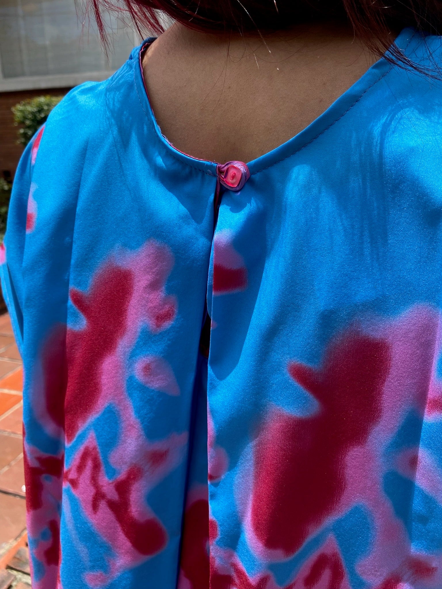 Blusa manga corta Unni Azul