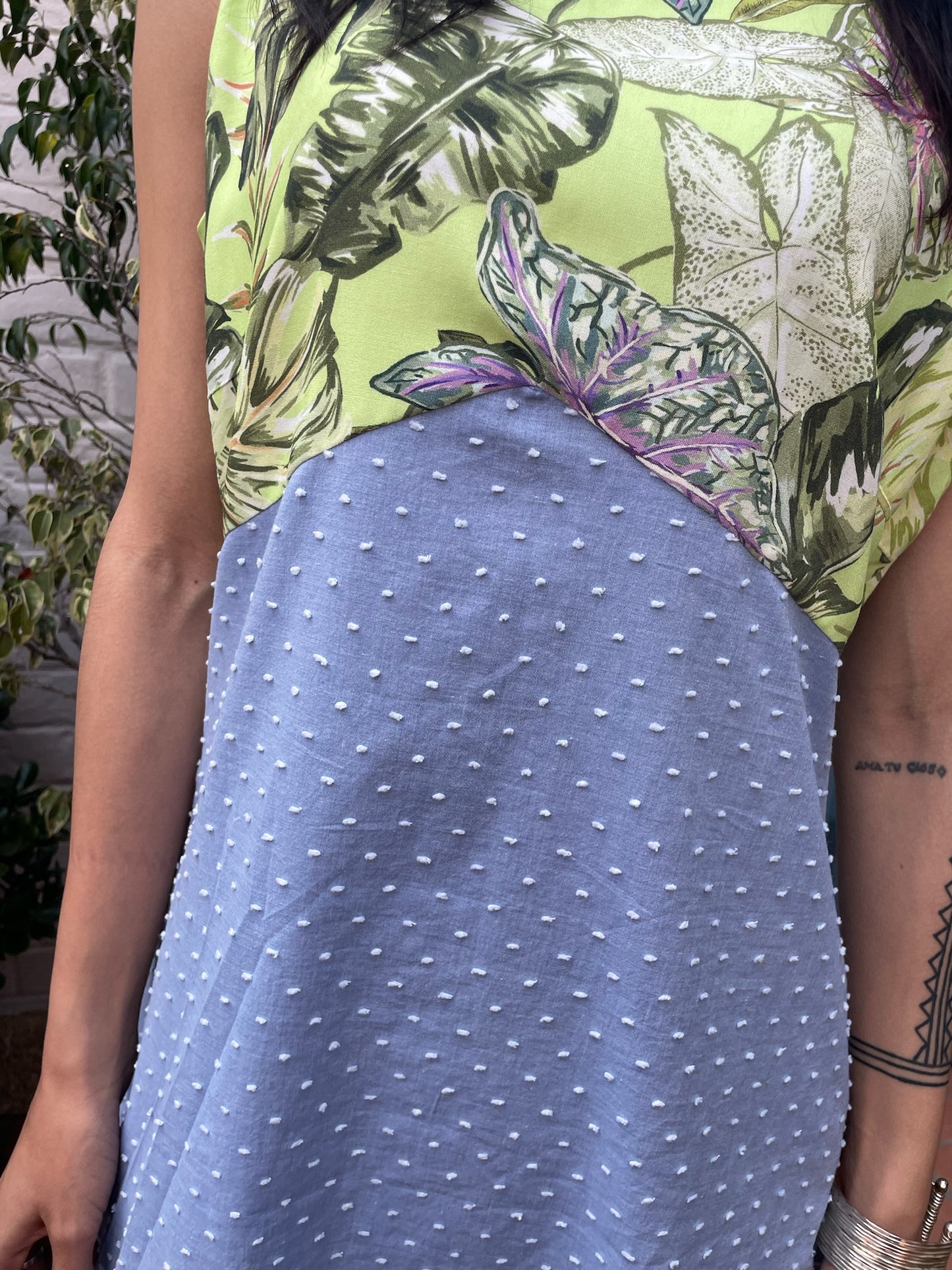 Vestido bicolor Alicia