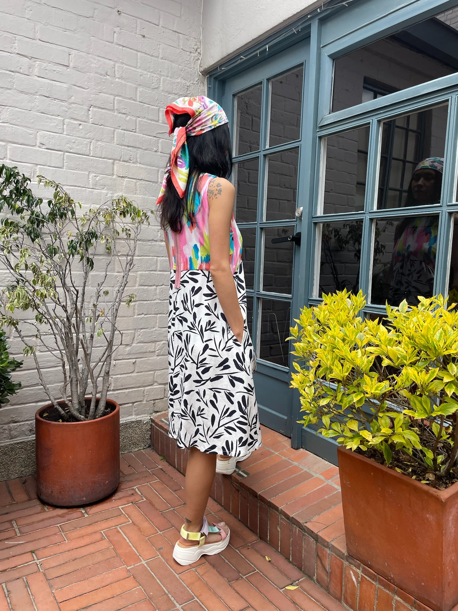 Vestido bicolor Alicia