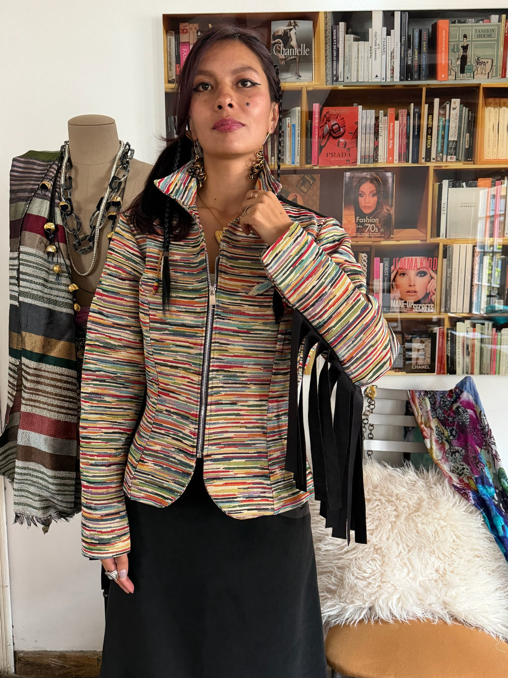 Chaqueta flecos Juana