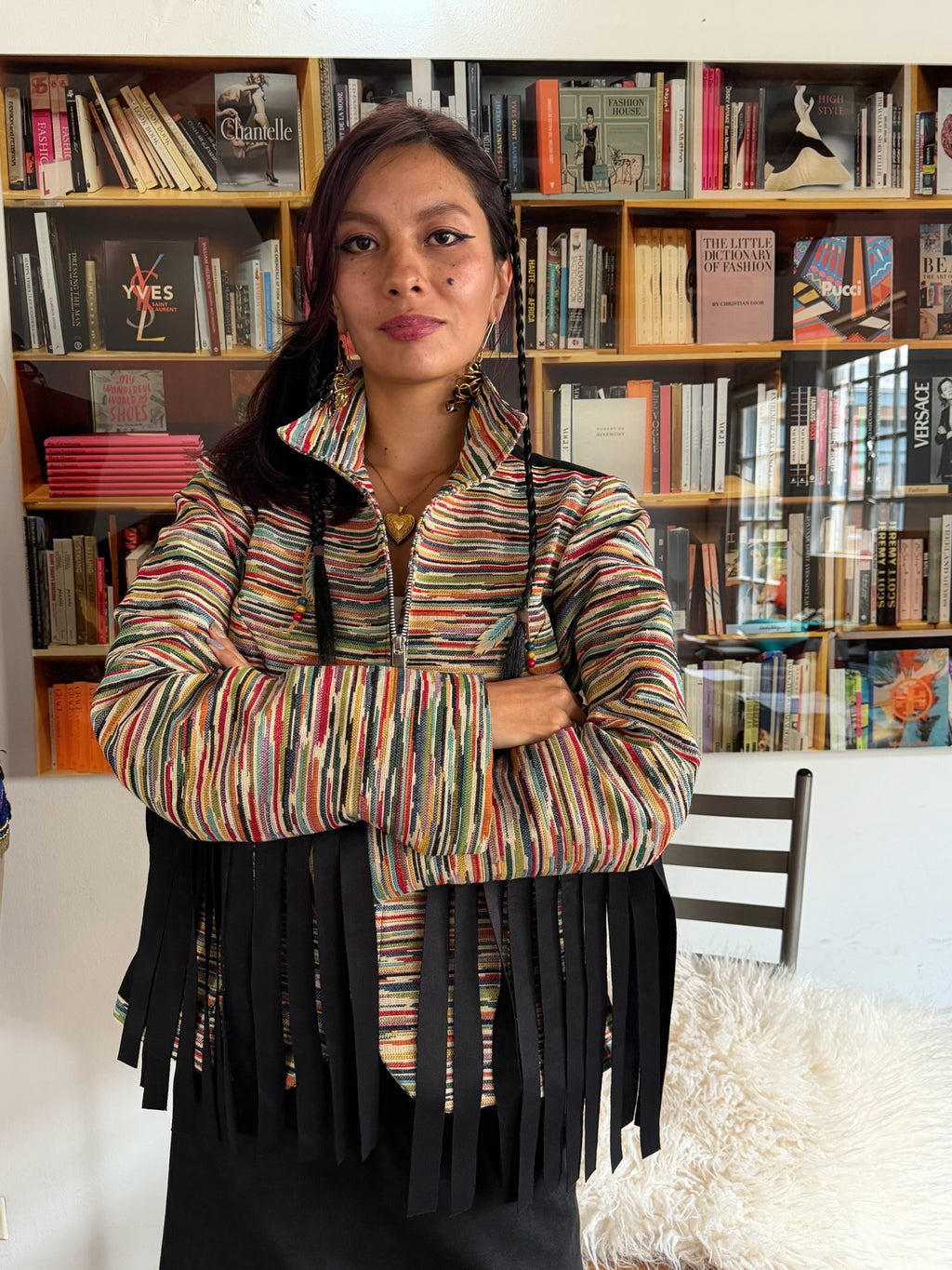 Chaqueta flecos Juana