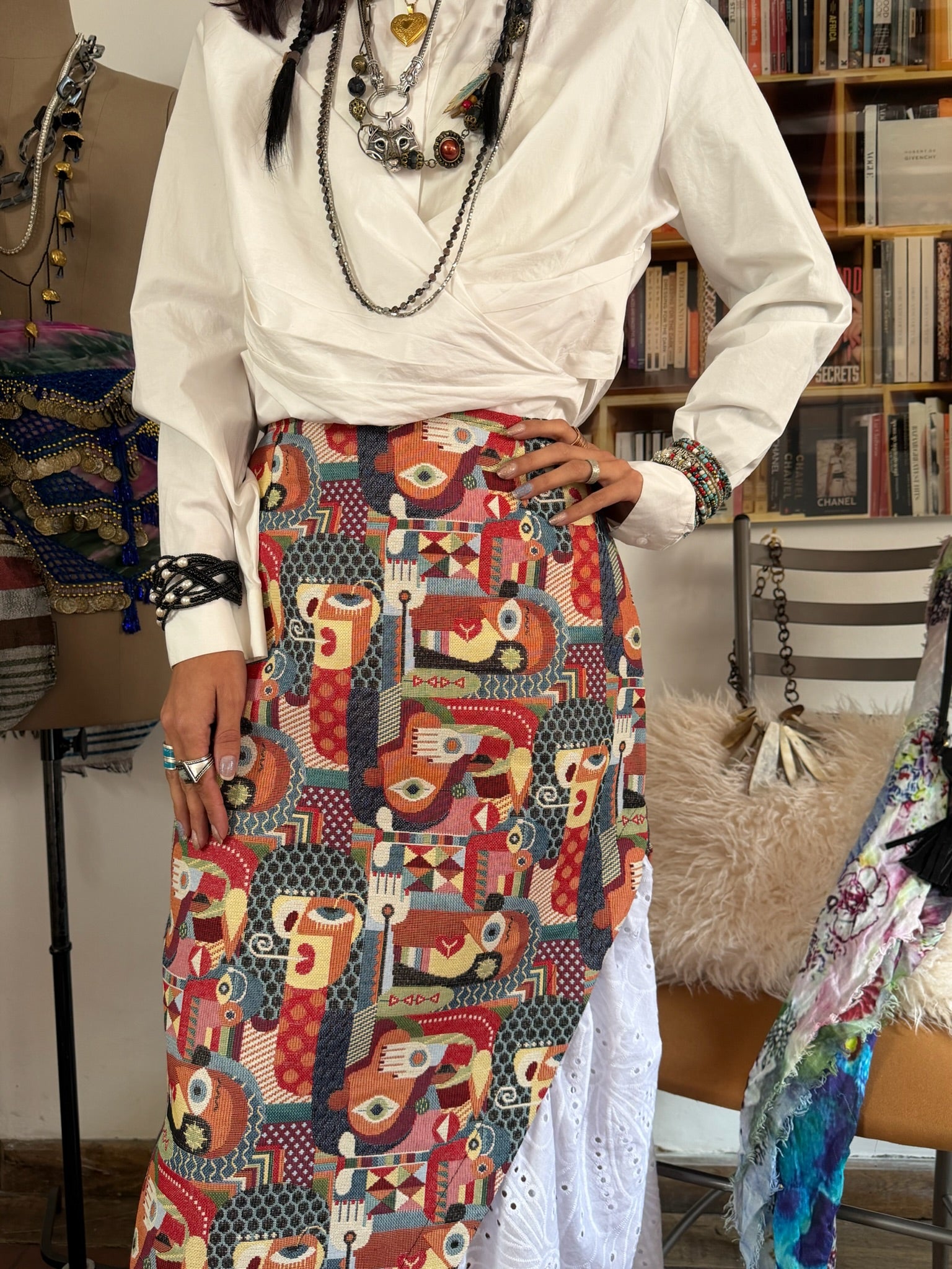 Falda asimetrica Valeria