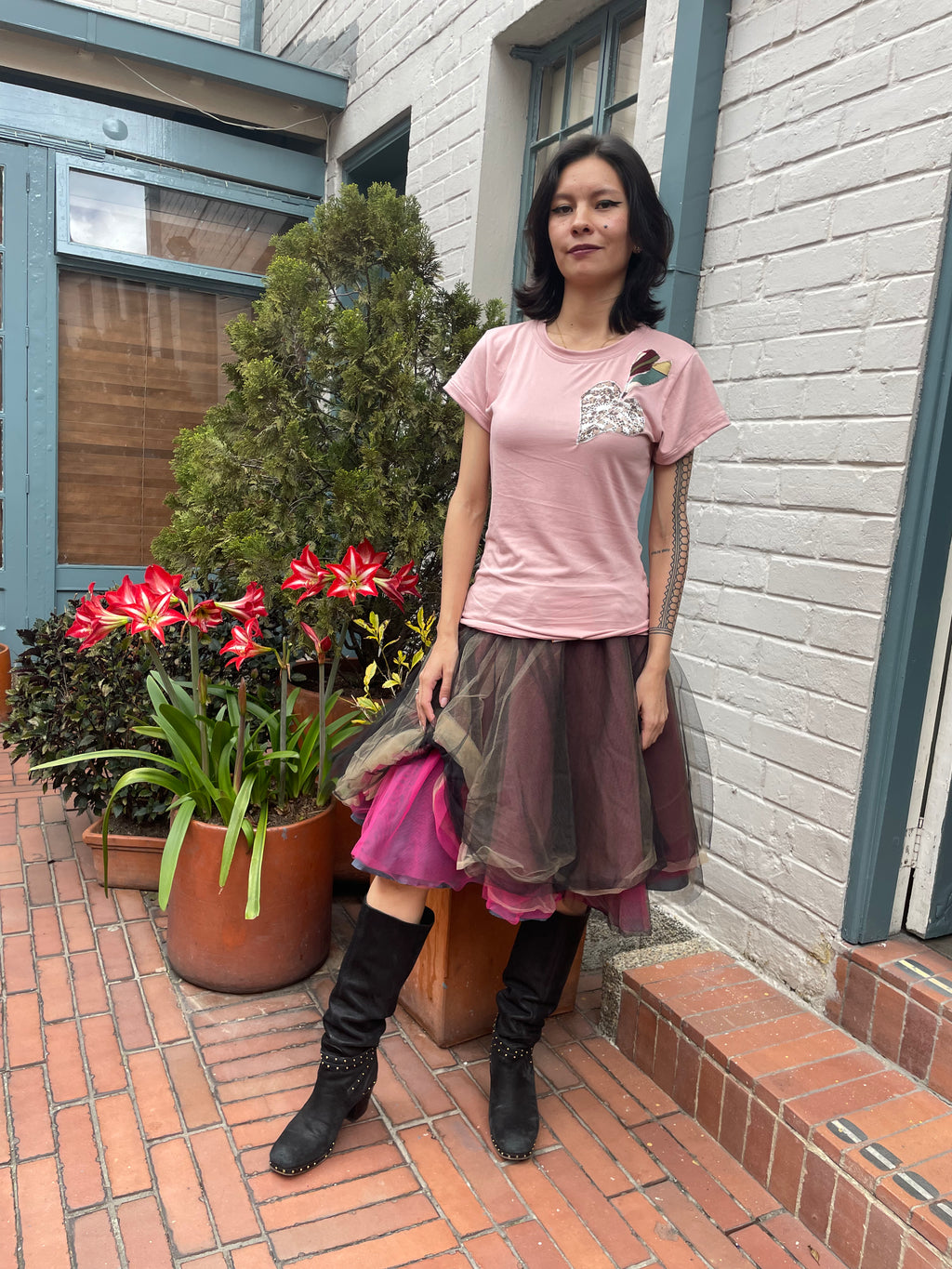 Camiseta patchwork Pálpito
