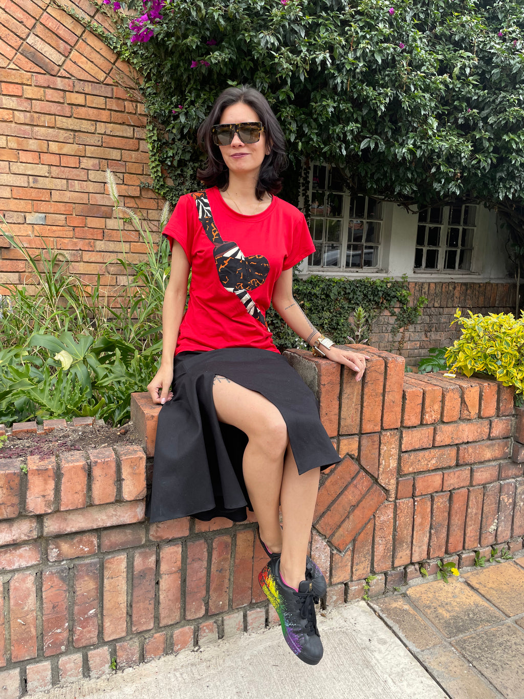 Camiseta patchwork Ufana
