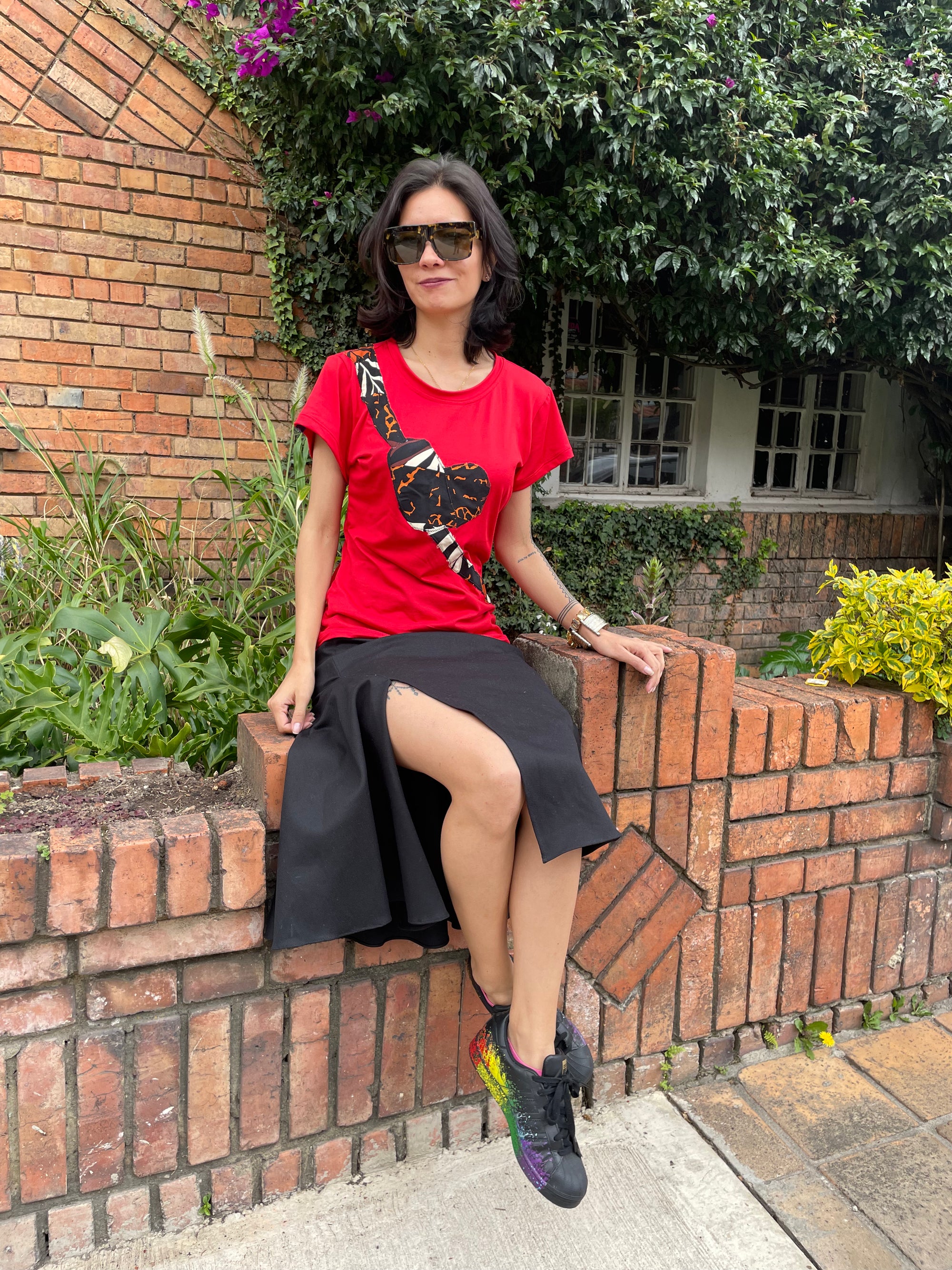 Camiseta patchwork Ufana
