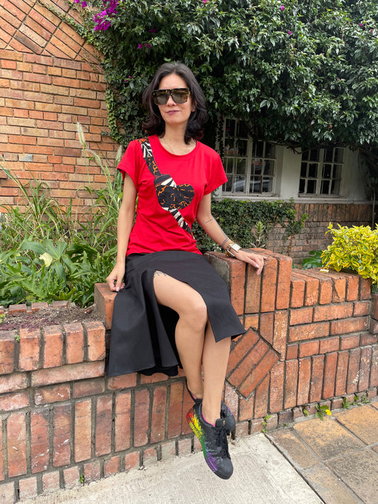 Camiseta patchwork Ufana