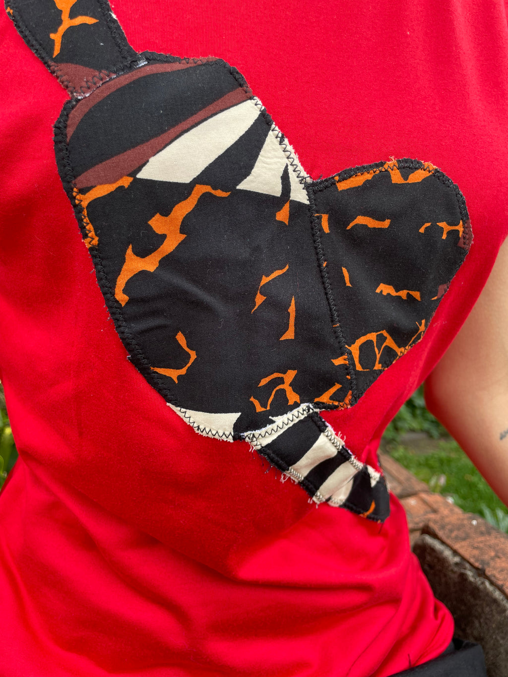 Camiseta patchwork Ufana