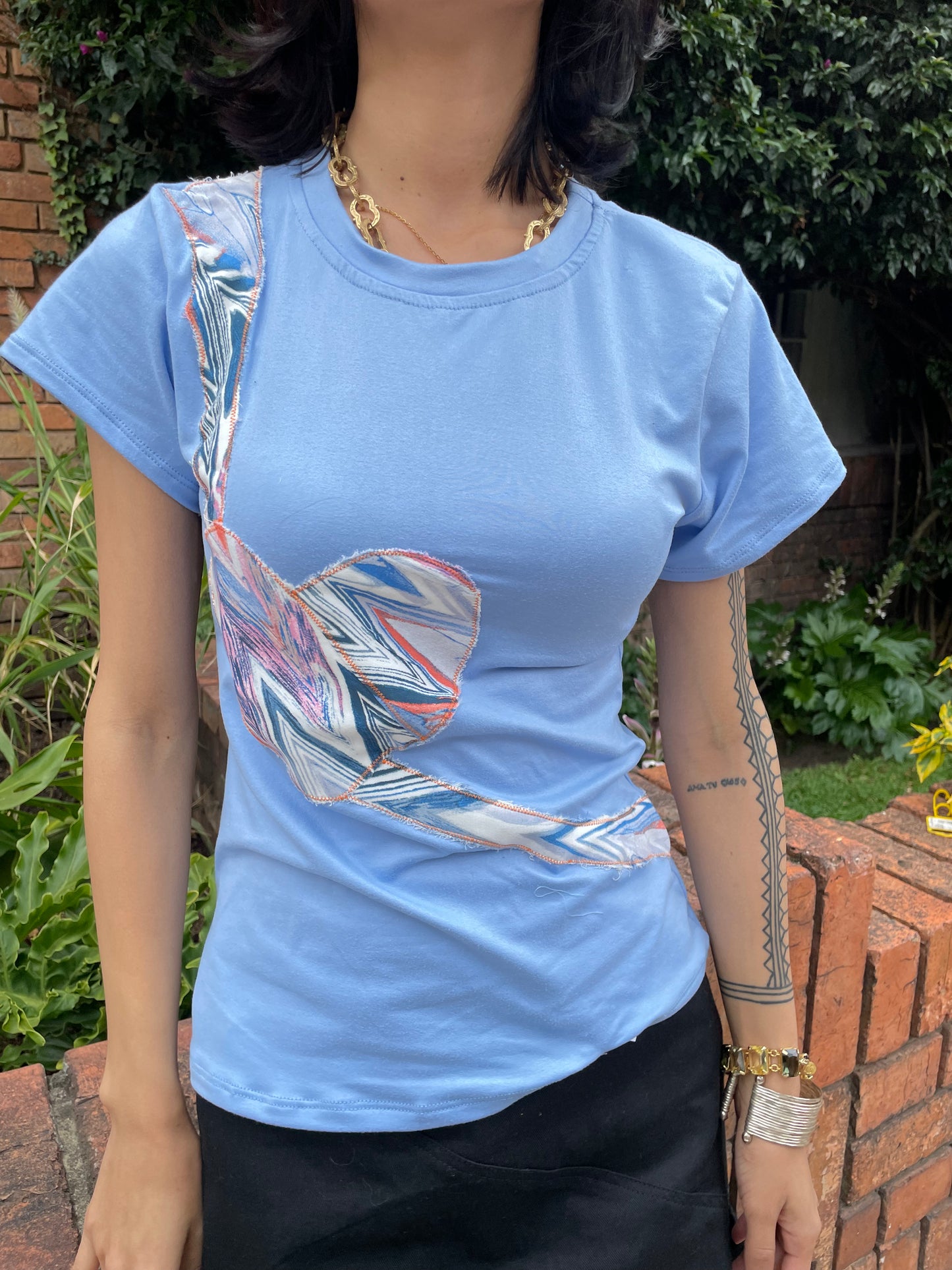 Camiseta patchwork Ufana