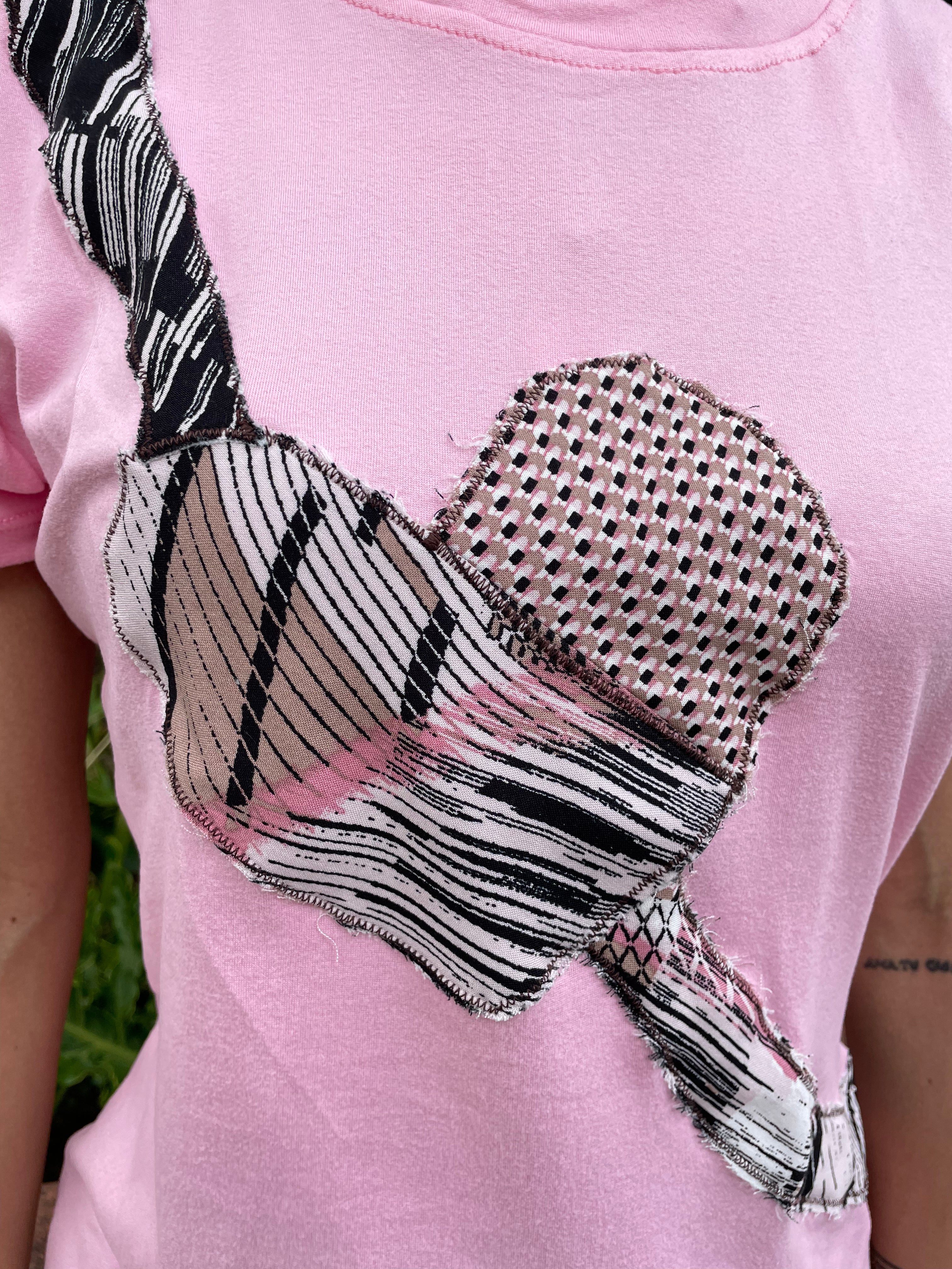 Camiseta patchwork Ufana