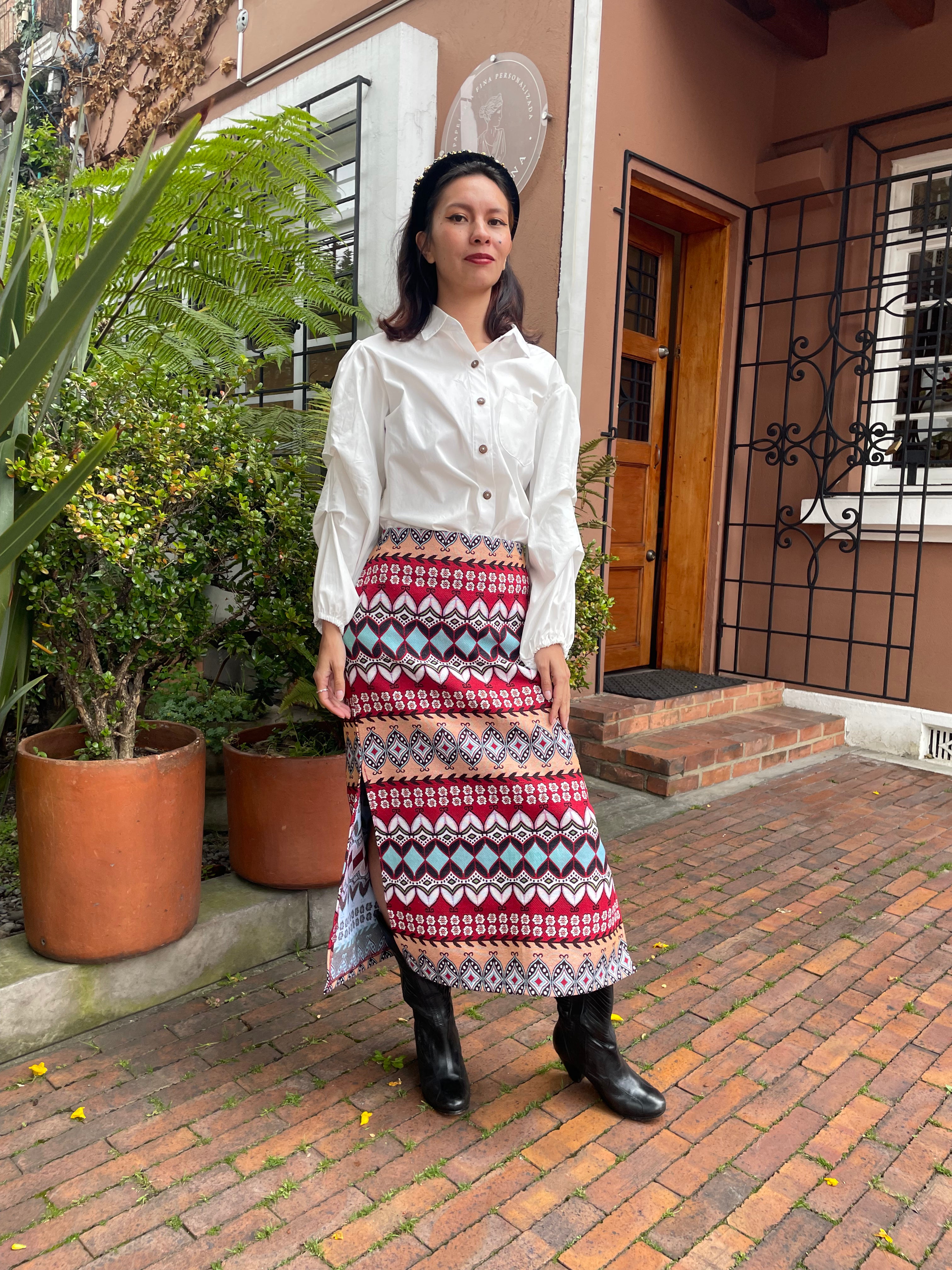 Falda larga Agata
