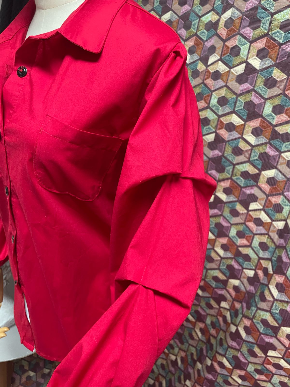 Camisa manga recogida Anais