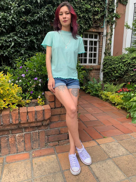 Camiseta Mallita Corta Tisha Menta