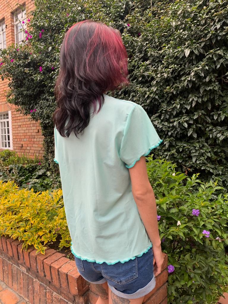 Camiseta Mallita Corta Tisha Menta