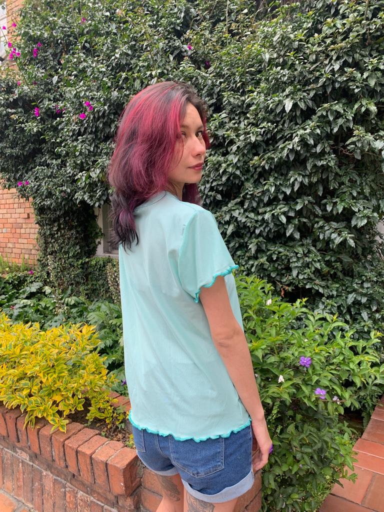 Camiseta Mallita Corta Tisha Menta