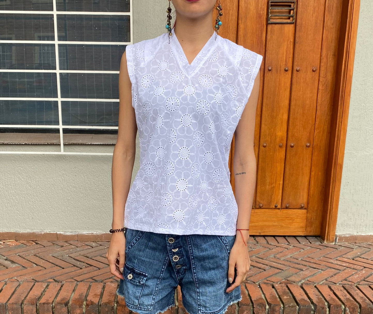 Camiseta hombreras raina