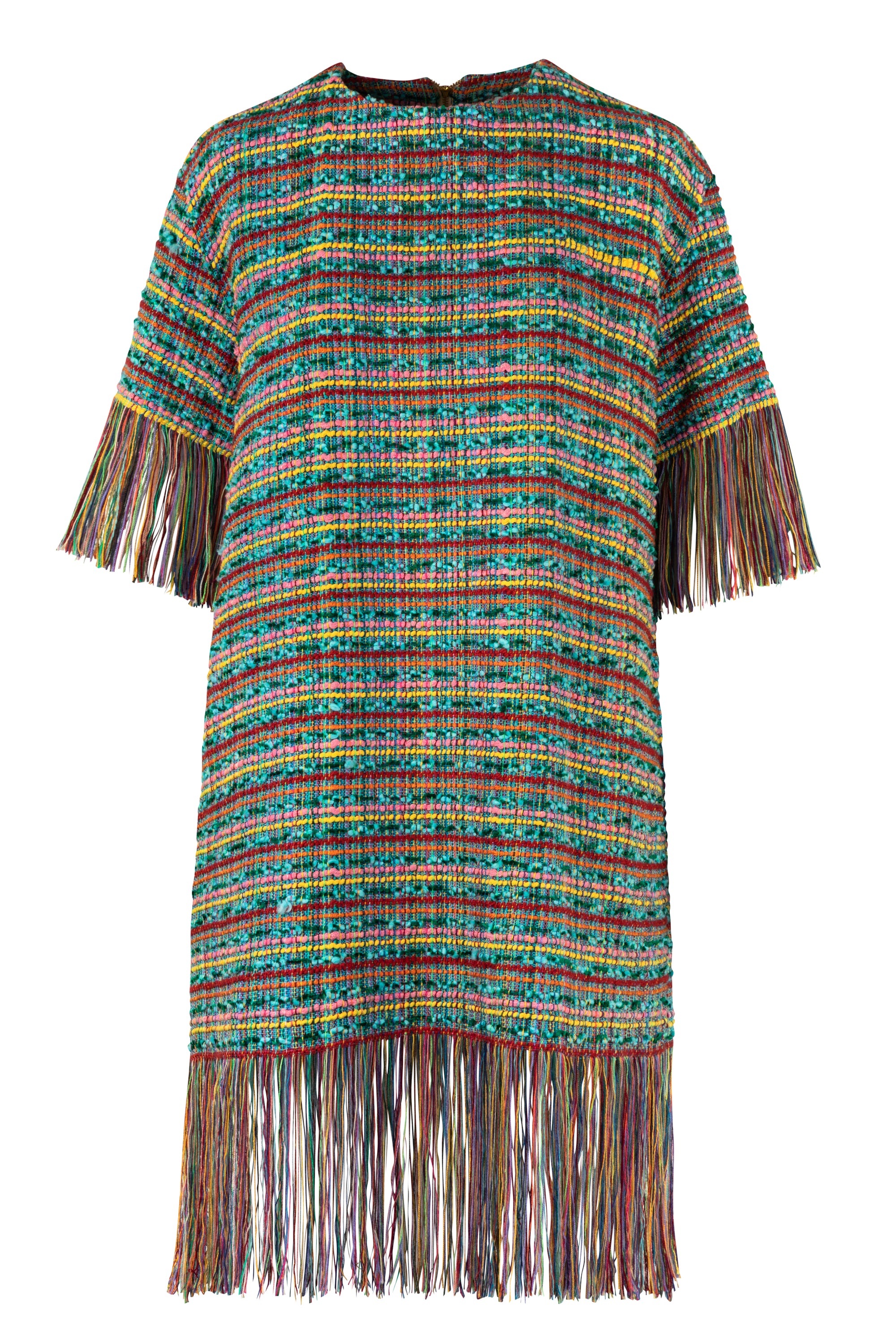 Vestido telar flecos Tota